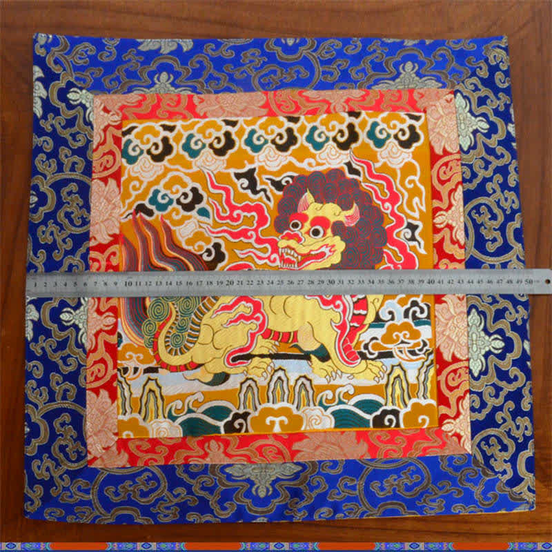 Estera de altar de oración Fengshui Kirin, estera con símbolo auspicioso para meditación curativa