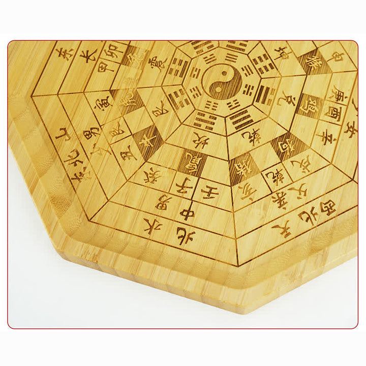 Mapa de Bagua de Bambú Feng Shui Mapa de Energía de Armonía