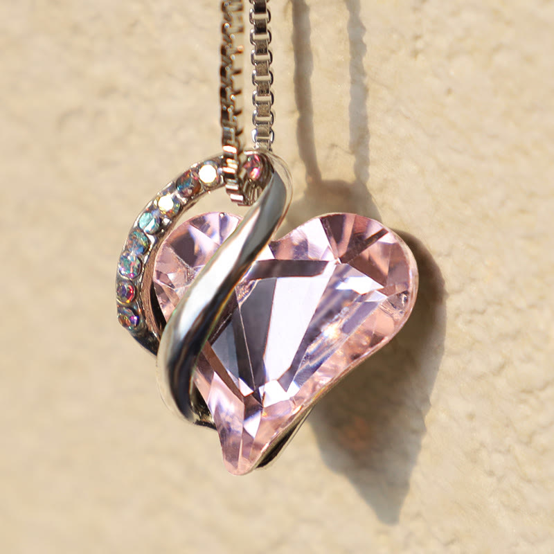 Colgante de collar de energía curativa con piedra natal de corazón de amor de Buddha Stones