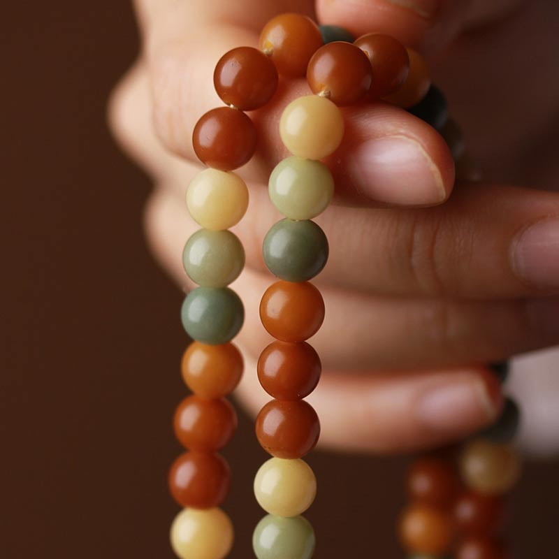 Pulsera de sabiduría de armonía de Mala de semillas de Bodhi de Buddha Stones