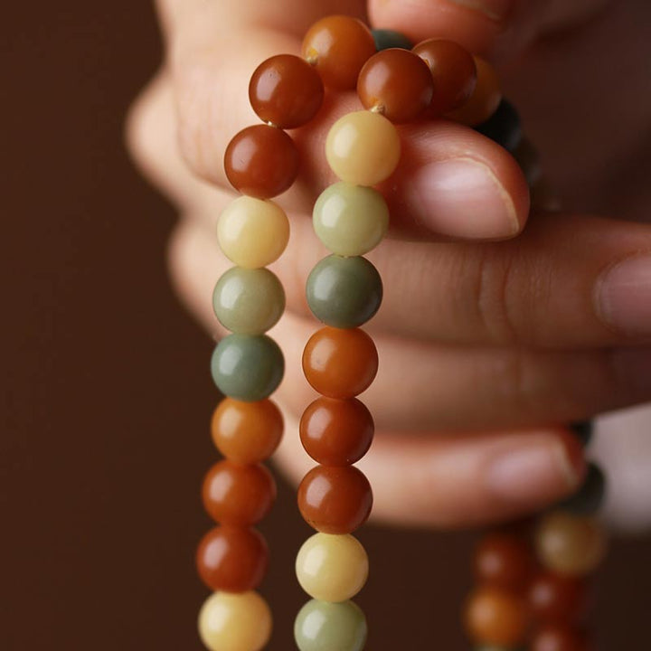 Pulsera de sabiduría de armonía de Mala de semillas de Bodhi de Buddha Stones