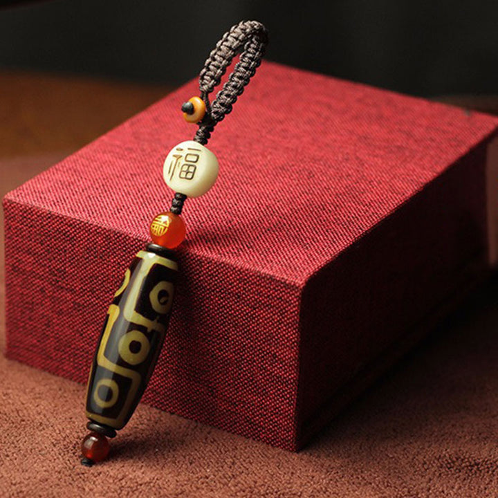 Buddha Stones tibetanas de nueve ojos, cuentas Dzi, decoración de riqueza