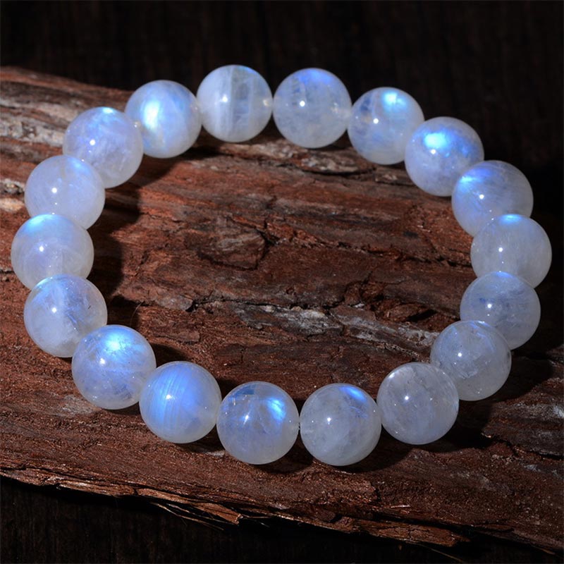 Pulsera de prosperidad de piedra lunar natural de Buddha Stones - image 3