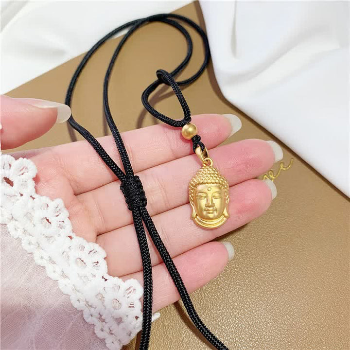 Colgante de collar de riqueza de cobre de Buda de oro - Pequeño - image 5