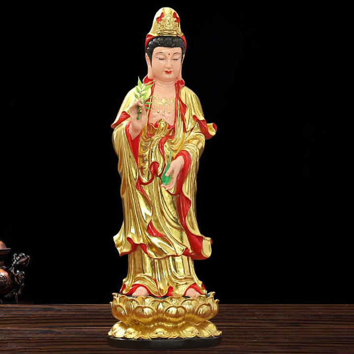 Estatuilla de Chenrezig Bodhisattva Avalokitesvara, estatua de resina de armonía, decoración del hogar