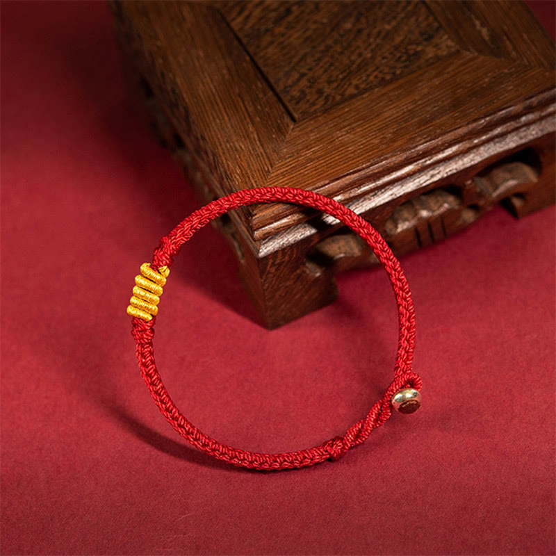Pulsera de cuerda trenzada de protección de la suerte con nudo King Kong hecha a mano con Buddha Stones