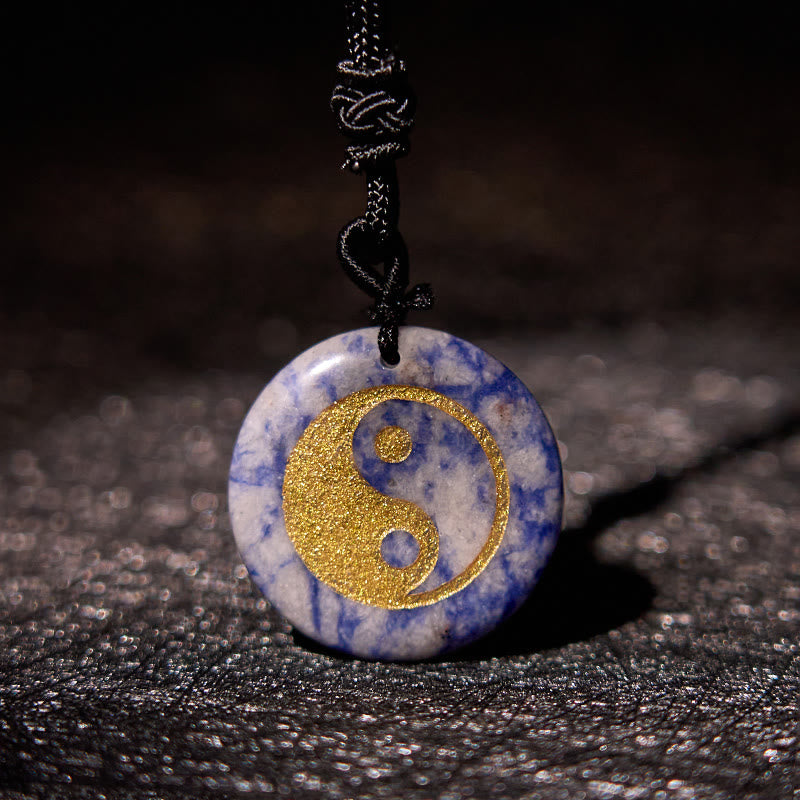 Buddha Stones, varios cristales, amatista, ojo de tigre, Aventurina verde, Yin Yang, collar espiritual, colgante