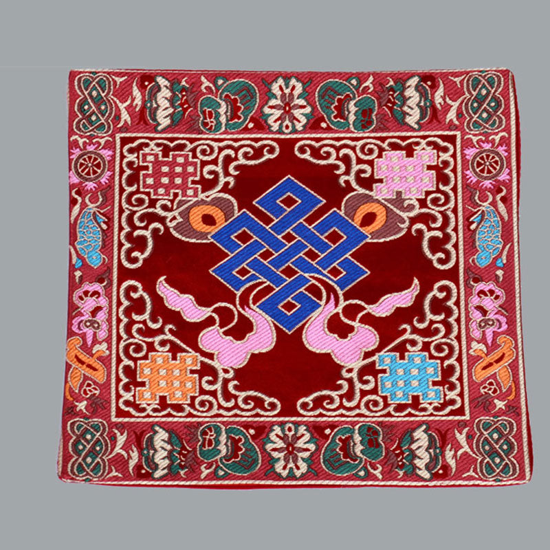Buddha Stones Oración Alfombra De Altar Meditación Curativa Símbolos Propicios Vajra