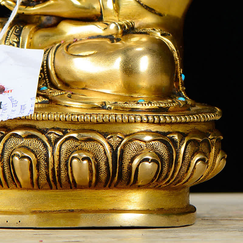 Estatua de cobre de la compasión de Buda Shakyamuni, decoración - image 9