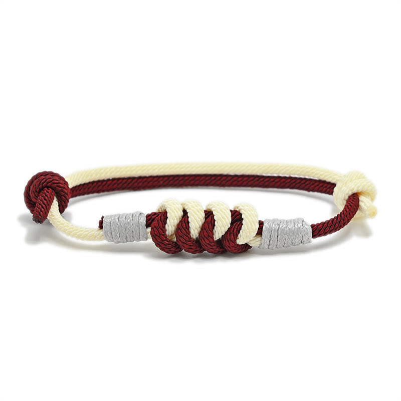 Pulsera de hilo trenzado con fuerza de nudo King Kong de diseño simple con Buddha Stones