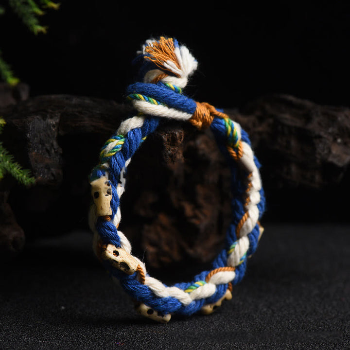 Pulsera de la suerte hecha a mano con cuentas de la diosa de la riqueza Zakiram tibetana con Buddha Stones
