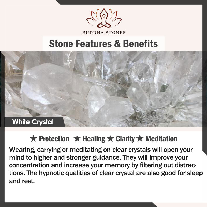 Colgante de collar de energía curativa con Buddha Stones, cristal de cuarzo Natural, Luna, árbol de la vida - image 12