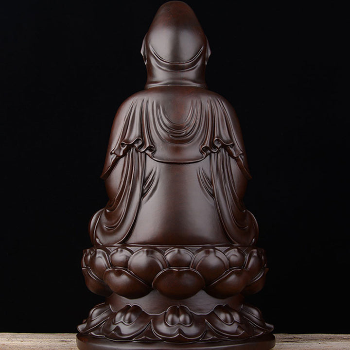 Avalokitesvara Ébano Loto Armonía Bendición Decoración del Hogar