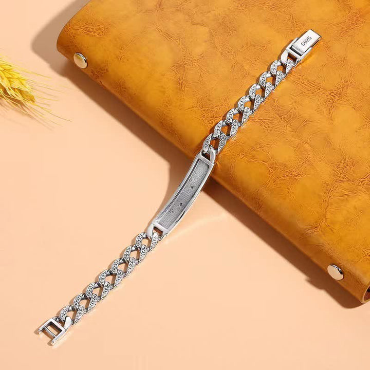 Pulsera de cadena de puño de suerte de cobre tigre