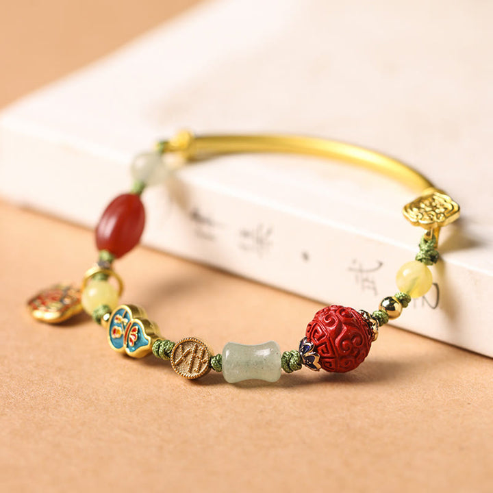 Pulsera tibetana de la suerte de la felicidad de la fortuna de las nubes auspiciosas
