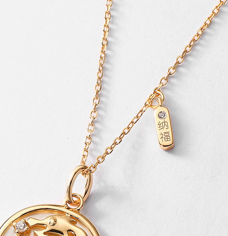 ❗❗❗Una venta flash: Buddha Stones de plata de ley 925 con piedra Tridacna del año del dragón Fu, colgante de collar con fuerza de la suerte