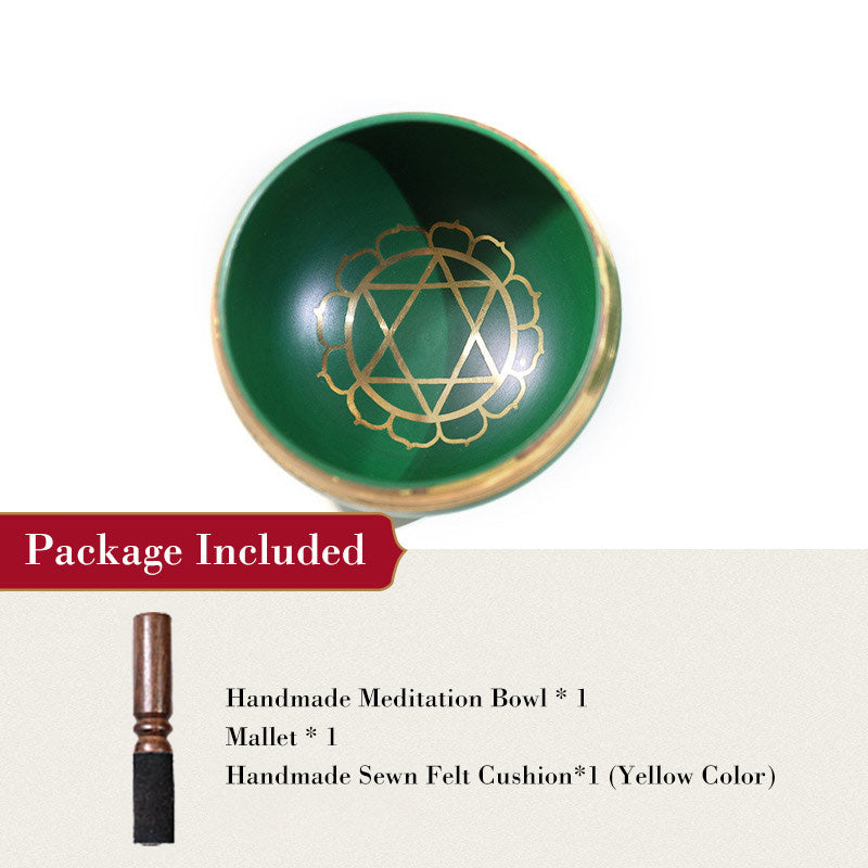 Cuenco tibetano de sonido con Buddha Stones , hecho a mano para la curación de chakras y la meditación de atención plena.