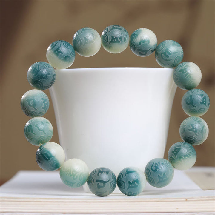 Buddha Stones , semillas Bodhi, Om Mani Padme Hum grabadas para mantener alejados los espíritus malignos