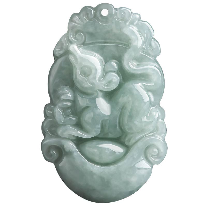 Collar con colgante de éxito del zodiaco chino con Buddha Stones de jade natural 12 - image 6
