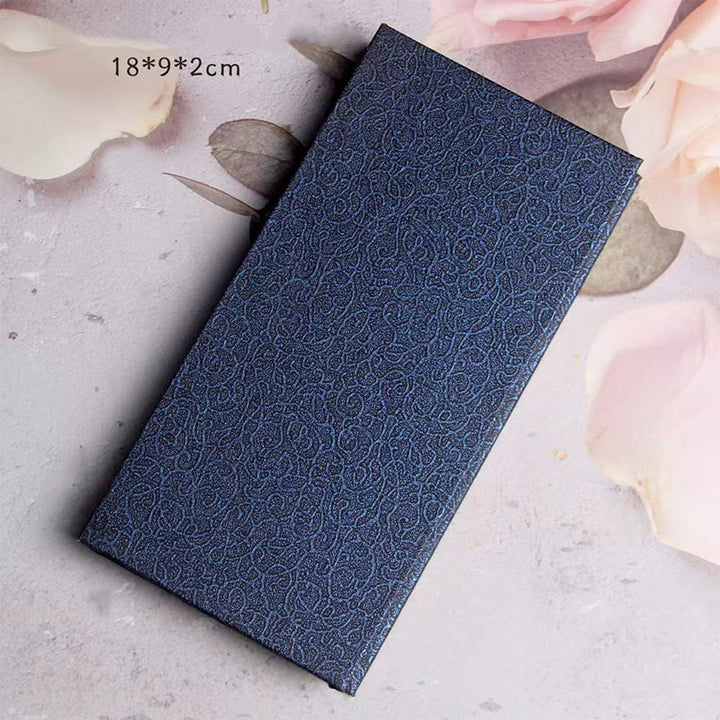 Marcadores de libros de madera de ébano y pavo real azul con Buddha Stones y caja de regalo