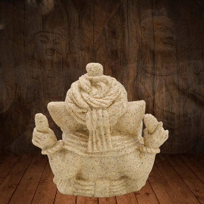 Estatua de elefante Ganesh Ganpati, protección de bendición, decoración del hogar