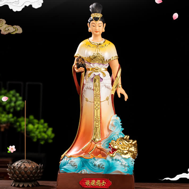 Estatua de resina de protección Bodhisattva Nuwa decoración del hogar