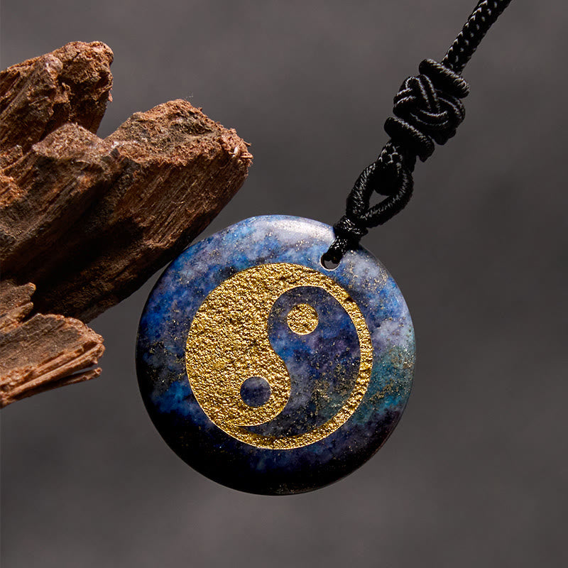 Buddha Stones, varios cristales, amatista, ojo de tigre, Aventurina verde, Yin Yang, collar espiritual, colgante