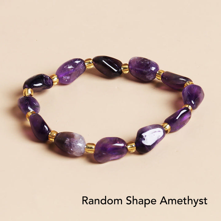 Pulsera de equilibrio de meditación de cristal de piedra de forma irregular natural de Buddha Stones