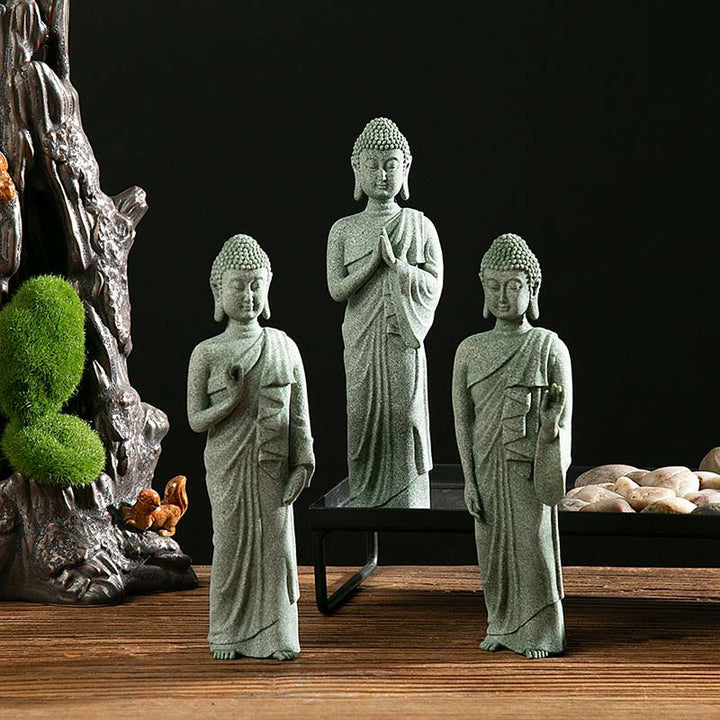 Estatua tibetana de meditación, contemplación, Buda, serenidad, compasión, decoración