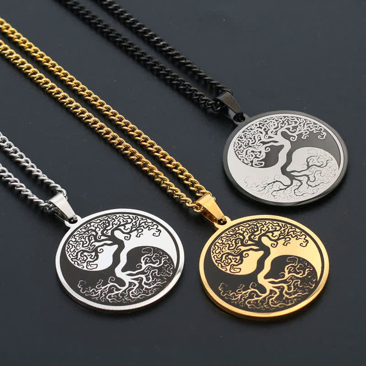 Colgante de collar con conexión de acero de titanio y Buddha Stones, el árbol de la vida - image 9