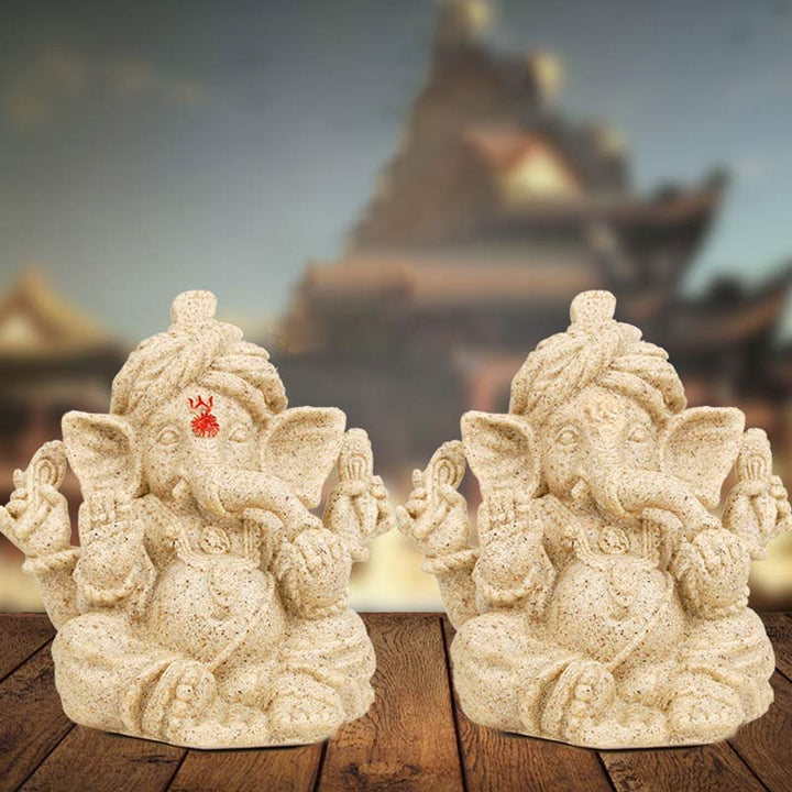 Estatua de elefante Ganesh Ganpati, transformación, decoración del hogar