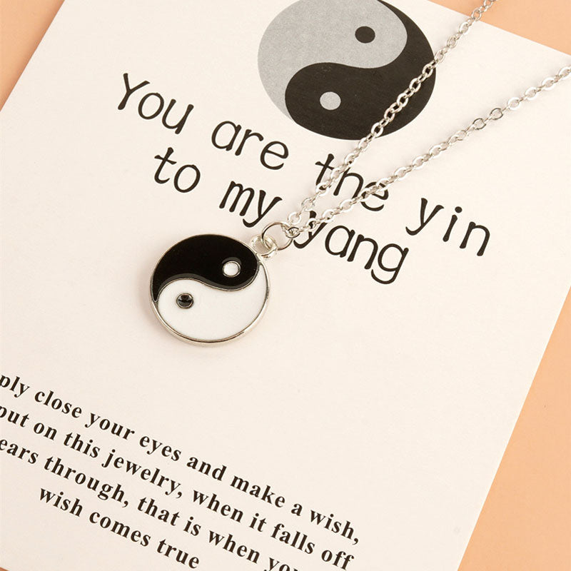 2 piezas colgante de collar de equilibrio de armonía Yin Yang - image 4