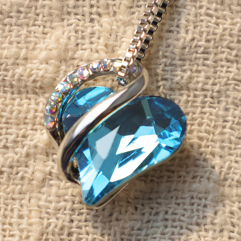 Colgante de collar de energía curativa con piedra natal de corazón de amor de Buddha Stones