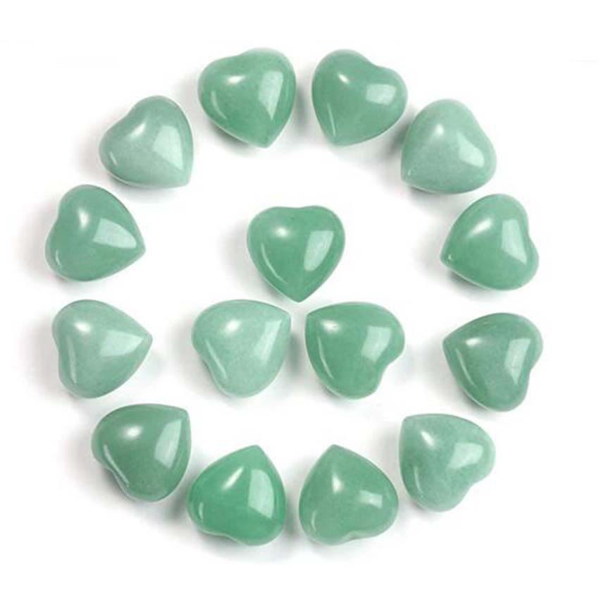 Decoración de amor con piedra de ojo de tigre, amatista natural - Aventurina verde*15 piezas - image 8