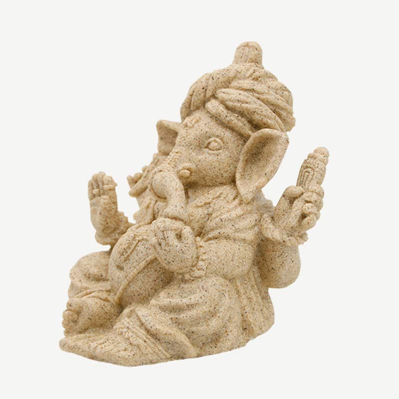 Estatua de elefante Ganesh Ganpati, protección de bendición, decoración del hogar