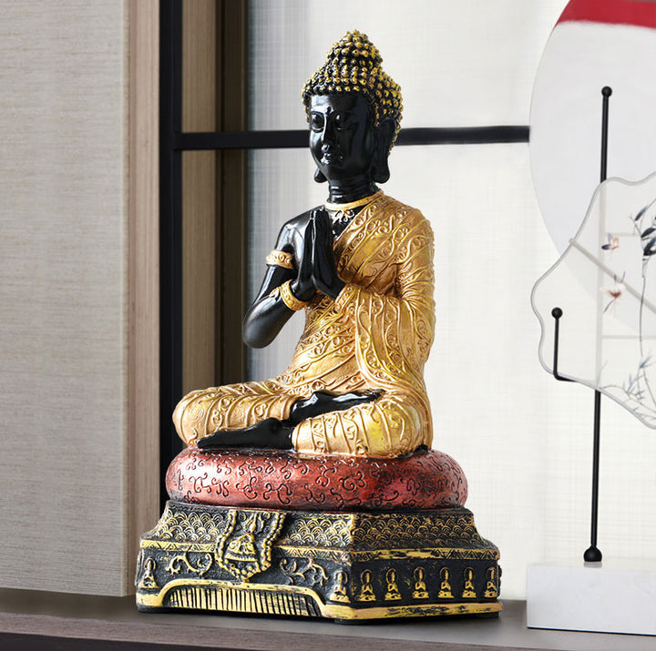 Decoración de estatua de resina de compasión de Buda de Buddha Stones de Buda