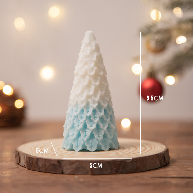 Regalo de vela de cera de soja perfumado árbol de Navidad para amigos de la familia