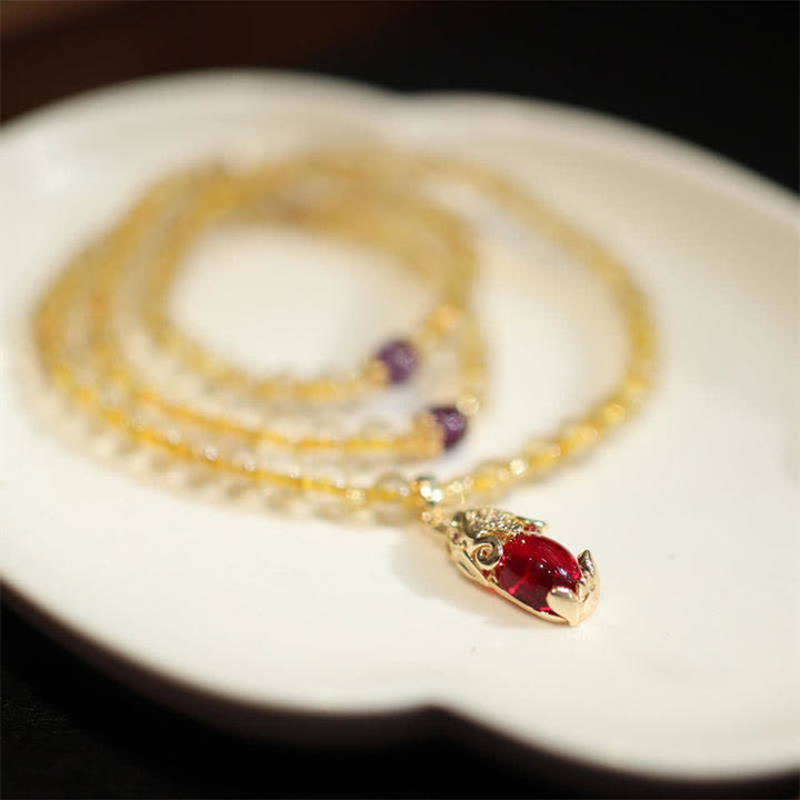 Pulsera de protección de la felicidad de la prosperidad de PiXiu con Buddha Stones , citrino, amatista