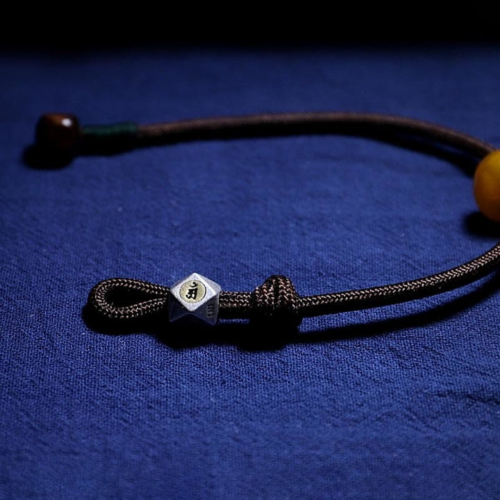 Pulsera de ansiedad transparente con Buddha Stones , Plata de Ley 925, zodíaco chino, Buda natal, ámbar Natural - image 5