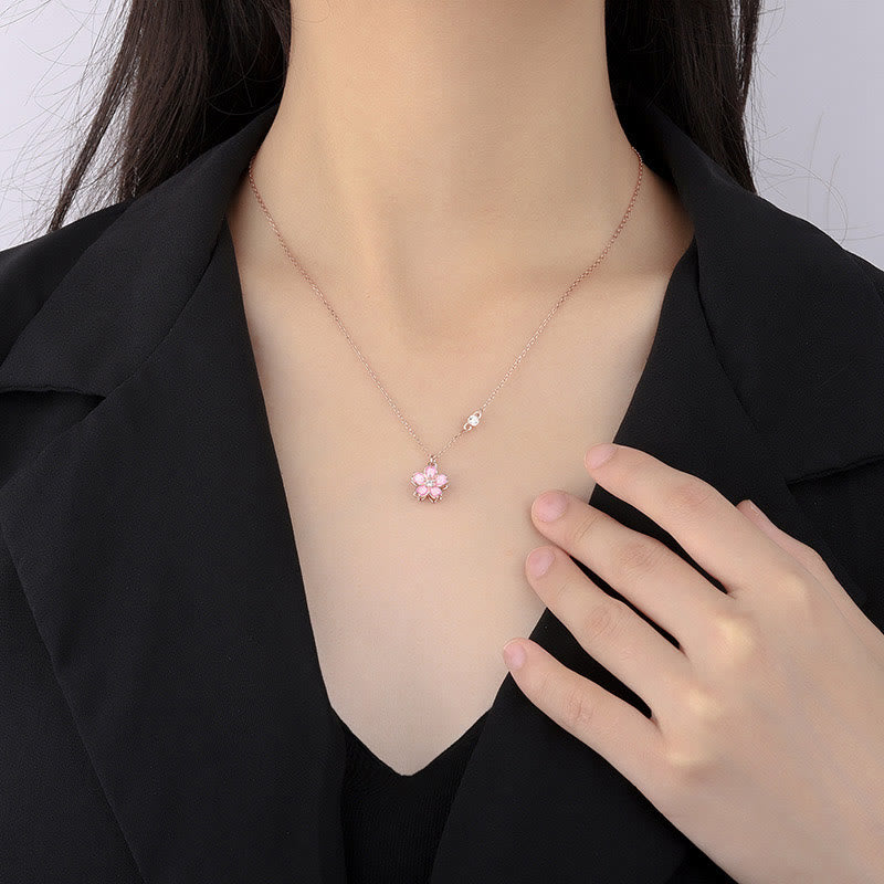 Colgante de plata de ley 925 con Buddha Stones , flor de cerezo, protección giratoria - image 8