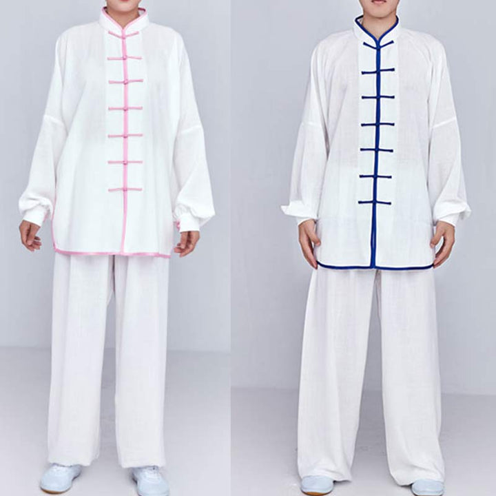 Conjunto de ropa unisex con bordado de Buddha Stones para meditación, oración zen, práctica espiritual de tai chi y qigong - image 11