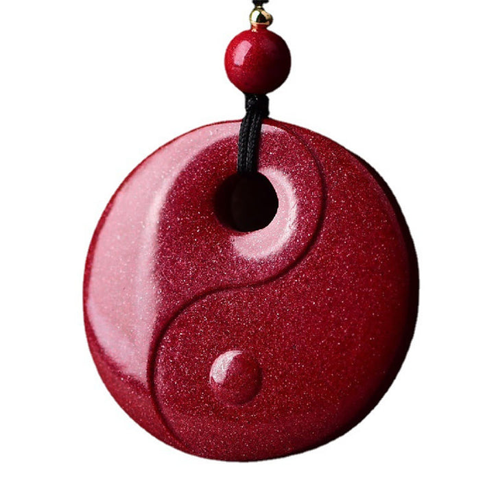 Buddha Stones, Buda sonriente, Yin Yang, calabaza del zodiaco chino, colgante de collar con bendición de cinabrio Natural - image 14