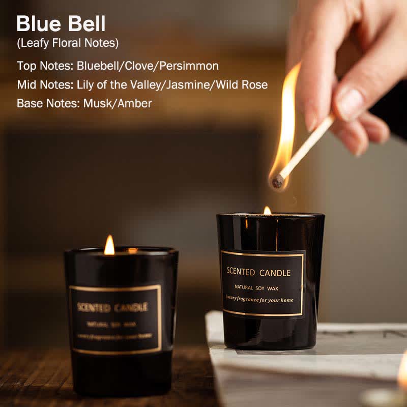 Blue Bell Pear Freesia Fragancia Meditación Oración Aromaterapia Vela de Cera de Soja