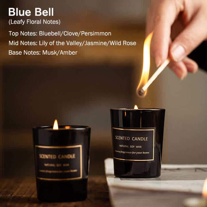 Blue Bell Pear Freesia Fragancia Meditación Oración Aromaterapia Vela de Cera de Soja