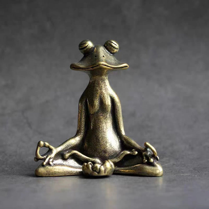 Buddha Stones, Mini Rana pequeña, Tortuga, pez Koi, Caracol, cangrejo, cobre, riqueza, decoración del hogar