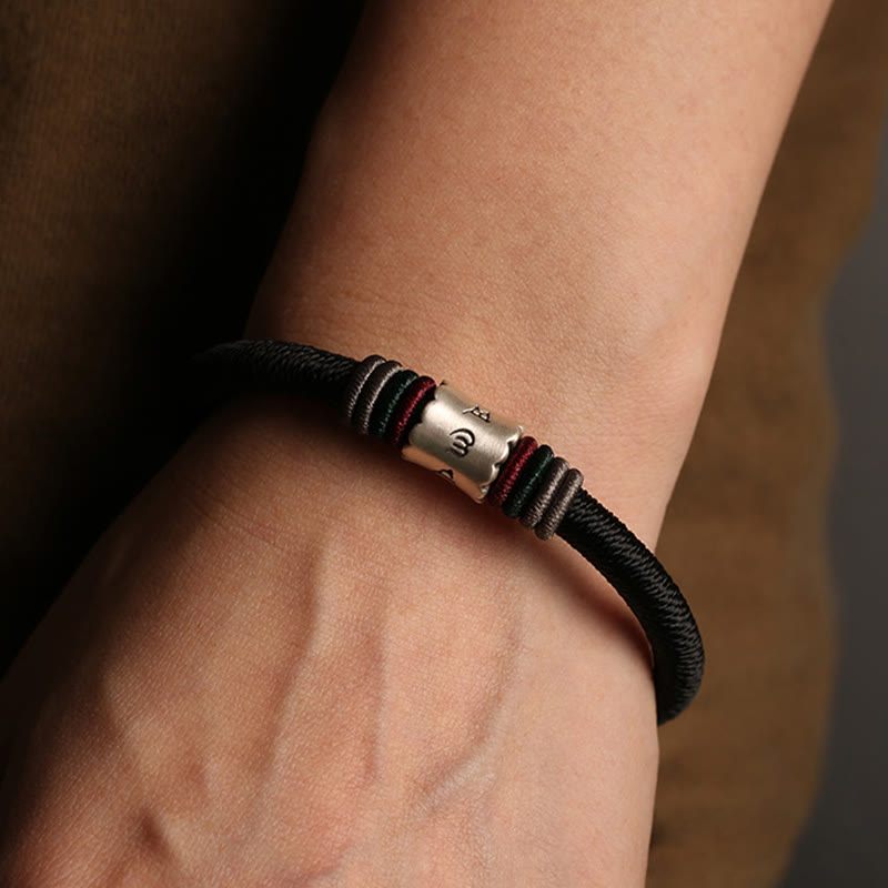 Pulsera con hebilla magnética de plata de ley 999 con Buddha Stones Om Mani Padme Hum Peace - image 10