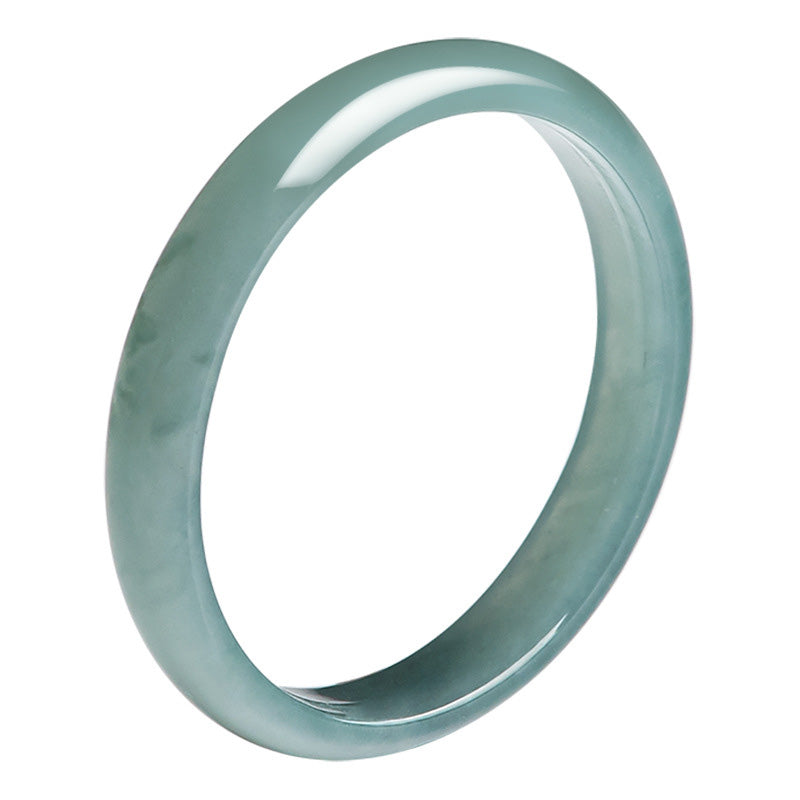 Anillo de protección de prosperidad de jade natural con Buddha Stones