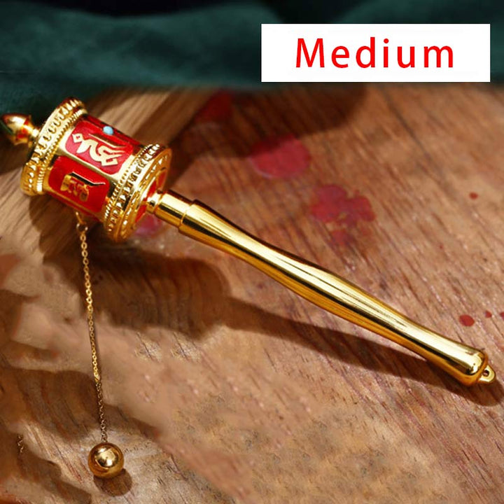 Rueda de oración tibetana Seis palabras verdaderas Bendición Decoración de meditación