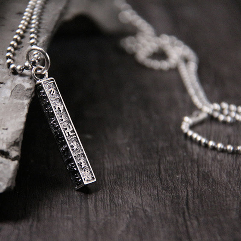 Colgante de plata de ley 925 con símbolo de la esvástica de Buda Om Mani Padme Hum tibetano - image 5