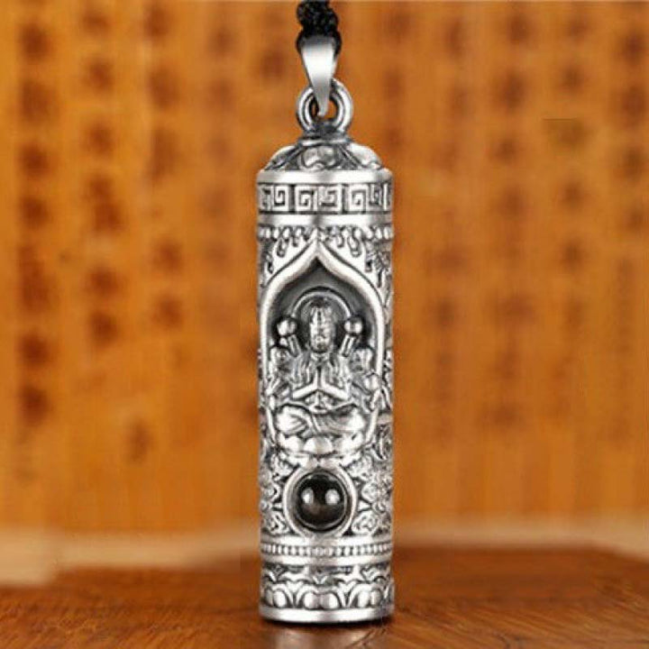 Colgante de collar de prosperidad de proyección de Buda natal del zodiaco chino - Rata - image 6